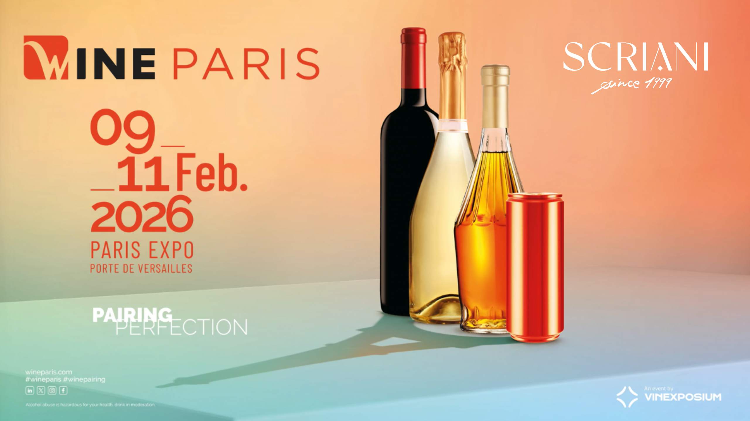 locandina wine paris 2026 con logo scriani